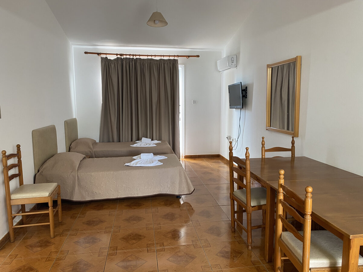 Family apartment living area at Alexia Hotel Apartments Agia Napa