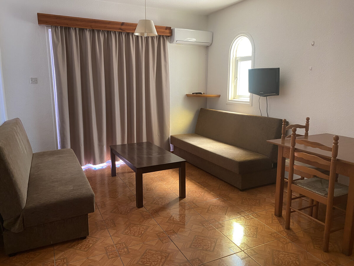 One-bedroom apartment ground floor living room, Alexia Agia Napa